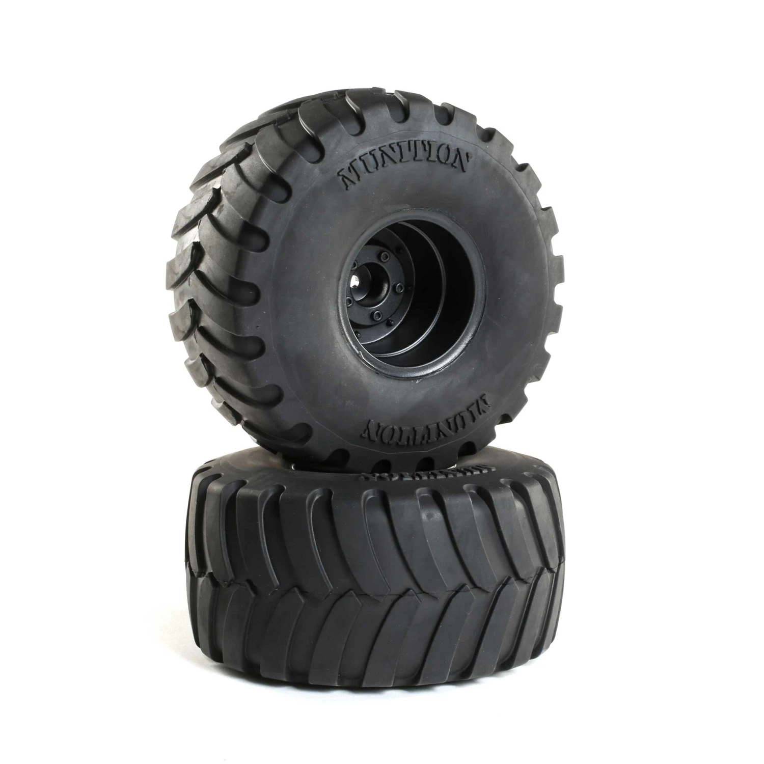 Duratrax Munition MT 2.2 Mounted Tires, Black (2) for Tires & Wheels 3 Duratrax Munition MT 2.2 Mounted Tires, Black (2) for Tires & Wheels