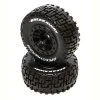 Duratrax SpeedTreads Breakaway SC Front Black Mounted (2): Traxxas Slash/Rustler, ECX 4X4 for Tires & Wheels -Duratrax store online DTXC2925 A0 00H6U23O