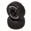 Duratrax SpeedTreads Shootout SC Front Rear Black Mounted (2): Traxxas Slash, ECX 4X4 for Tires & Wheels -Duratrax store online DTXC2931 A0 6ILBUC4R