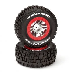 Duratrax SpeedTreads Breakaway SC Tires Front Mounted (2): Traxxas Slash for Tires & Wheels