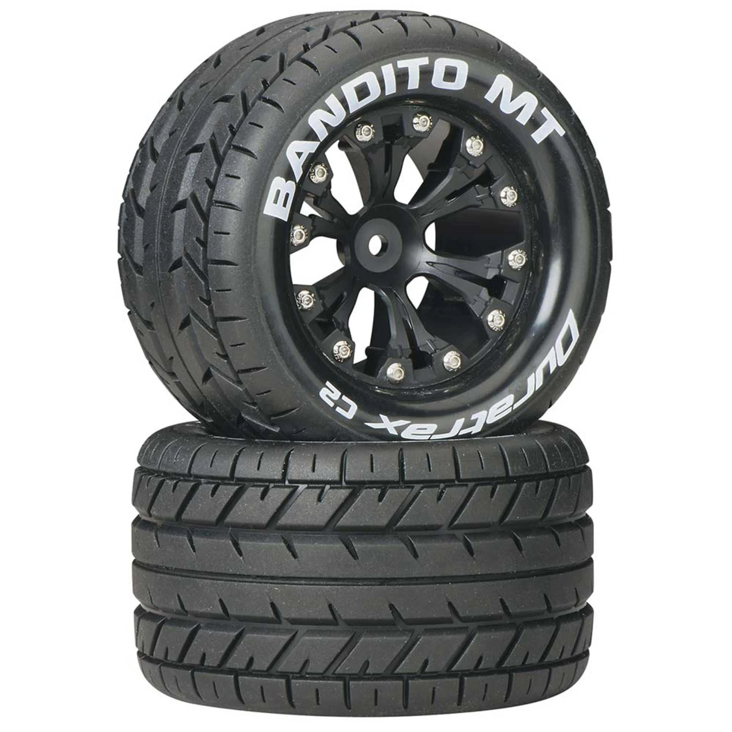 Duratrax Bandito MT 2.8" 2WD Mounted Rear C2 Tires, Black (2) for Tires & Wheels 3 Duratrax Bandito MT 2.8" 2WD Mounted Rear C2 Tires, Black (2) for Tires & Wheels