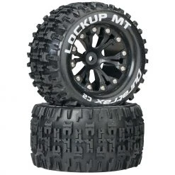 Duratrax Lockup MT 2.8" 2WD Mounted Rear C2 Tires, Black (2) for Tires & Wheels