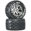 Duratrax Lockup MT 2.8" 2WD Mounted 1/2" Offset Tires, Chrome (2) for Tires & Wheels -Duratrax store online DTXC3511 A0 516RQDV7