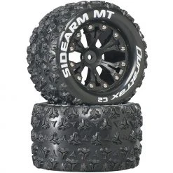 Duratrax Sidearm MT 2.8" Mounted 1/2" Offset C2 Tires, Black (2) for Tires & Wheels