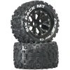 Duratrax Six-Pack MT 2.8" 2WD Mounted Front C2 Tires, Black (2) for Tires & Wheels