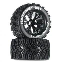 Duratrax Hatchet MT 2.8" 2WD Mounted Front Tires, Black (2) for Tires & Wheels