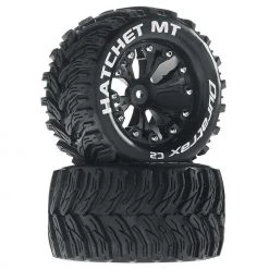 Duratrax Hatchet MT 2.8" 2WD Mounted Rear Tires, Black (2) for Tires & Wheels