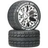 Duratrax Bandito ST 2.8" 2WD Mounted Rear C2 Tires, Chrome (2) for Tires & Wheels