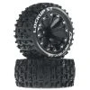 Duratrax Lockup ST 2.8" Mounted Offset Tires, Black (2) for Tires & Wheels