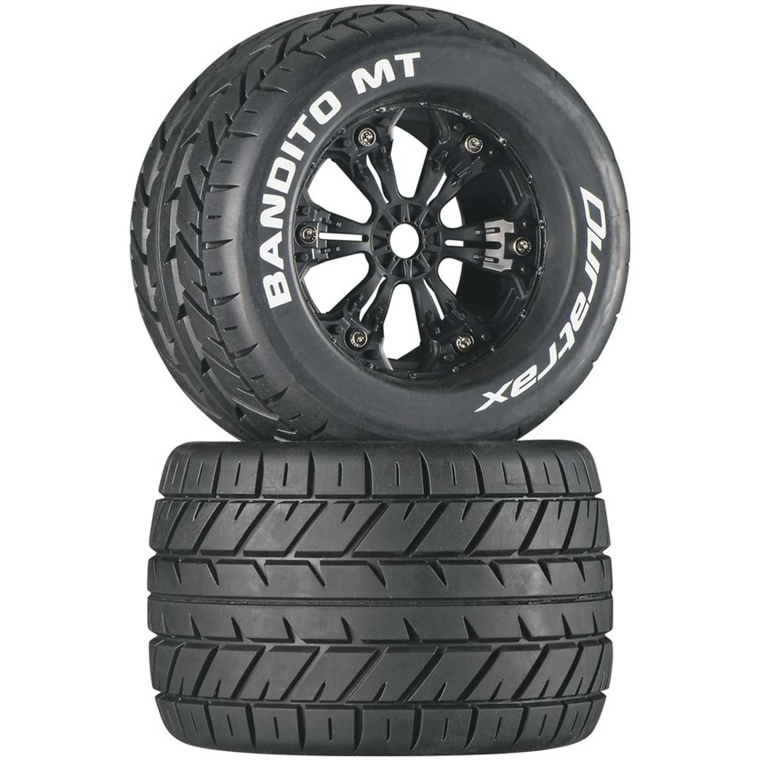 Duratrax Bandito MT 3.8" Mounted Tires, Black (2) for Tires & Wheels 3 Duratrax Bandito MT 3.8" Mounted Tires, Black (2) for Tires & Wheels