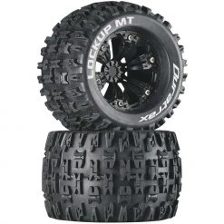 Duratrax Lockup MT 3.8" Mounted 1/2" Offset Tires, Black (2) for Tires & Wheels