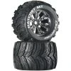 Duratrax Hatchet MT 3.8" Mounted 1/2" Offset Tires, Chrome (2) for Tires & Wheels -Duratrax store online DTXC3589 A0 RYY7LRML