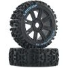 Duratrax Lockup 1/8 C2 Mounted Buggy Spoke Tires, Black (2) for Tires & Wheels