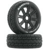 Duratrax Bandito 1/8 Buggy Tire C3 Mounted Spoke Tires, Black (2) for Tires & Wheels -Duratrax store online DTXC3656 A0 1RDMCM7Y