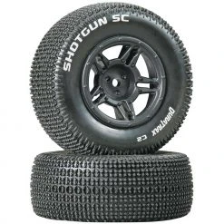 Duratrax Shotgun SC Tire C2 Mounted Rear Tires: Slash (2) for Tires & Wheels