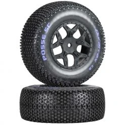 Duratrax Posse SC C2 Mounted Tires: SCTE 4x4 (2) for Tires & Wheels