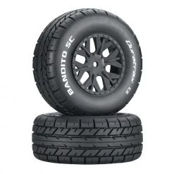 Duratrax Bandito SC C2 Mounted Tires: SC10 4x4 (2) for Tires & Wheels
