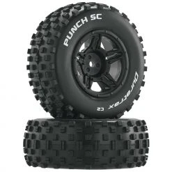 Duratrax Punch SC C2 Front Rear Mounted Tires: Slash 4x4 Blitz (2) for Tires & Wheels