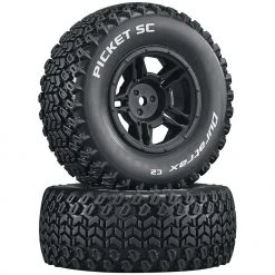 Duratrax Picket SC C2 Mounted Tires: Slash 4x4 Blitz Front Rear (2) for Tires & Wheels
