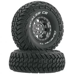 Duratrax Scaler CR C3 Mounted 1.9" Crawler Tires, Chrome (2) for Tires & Wheels