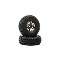 Duratrax Class 1 Scaler CR C3 Mntd 1.9" Blk/Chr (2) for Tires & Wheels