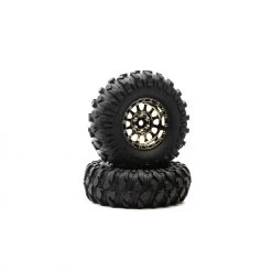 Duratrax Class 1 Showdown CR C3 Mntd 1.9" Blk/Chr (2) for Tires & Wheels
