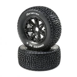 Duratrax Dinero 1/5 SC Sport Mounted Black Tires 24mm (2) for Tires & Wheels