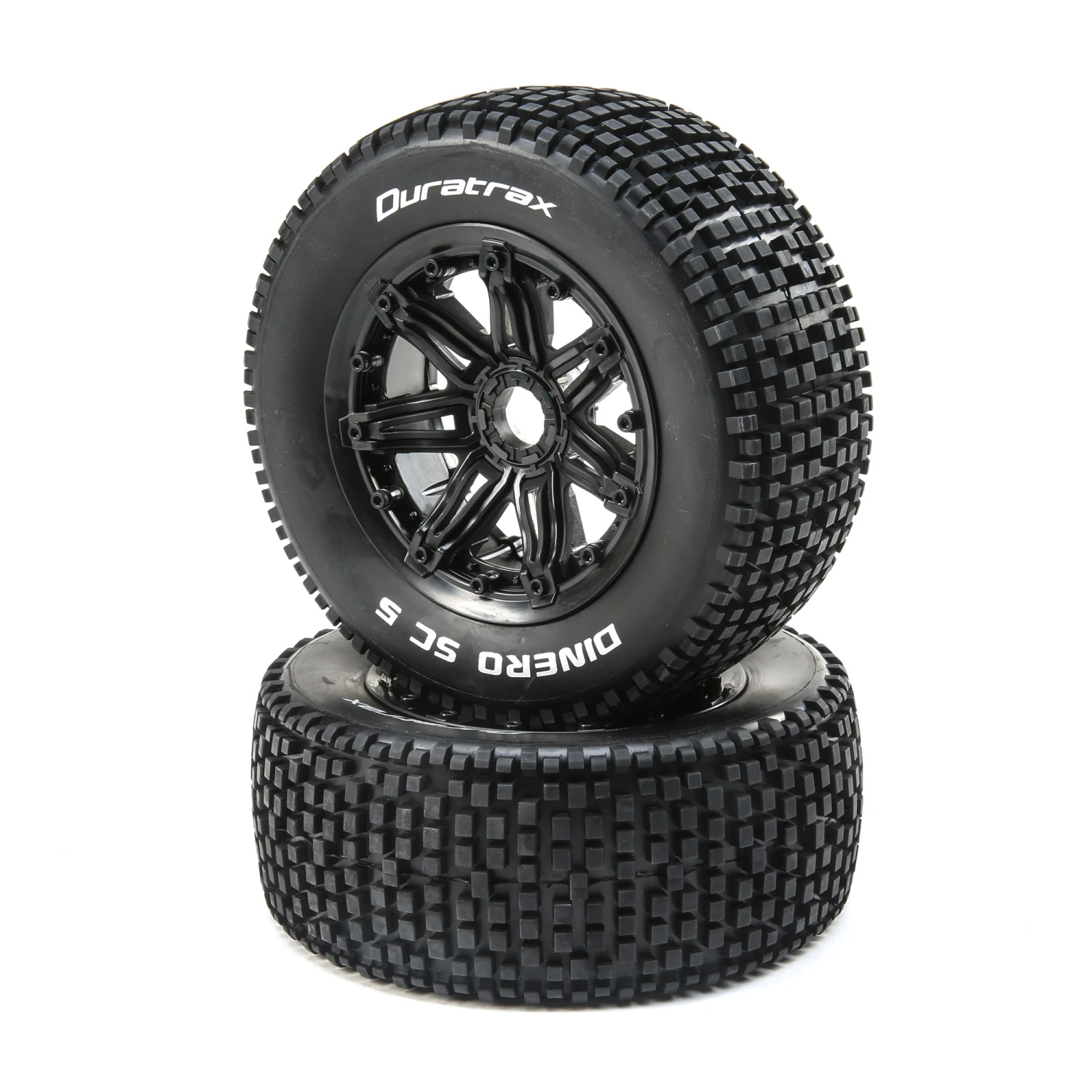 Duratrax Dinero 1/5 SC Sport Mounted Black Tires 24mm (2) for Tires & Wheels 3 Duratrax Dinero 1/5 SC Sport Mounted Black Tires 24mm (2) for Tires & Wheels