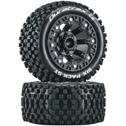 Duratrax Six Pack ST 2.2 Tires, Black (2) for Tires & Wheels