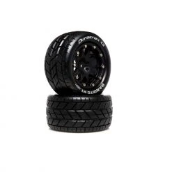 Duratrax Bandito MT Belted 2.8" 2WD Mounted Rear Tires, 0 Offset, Black (2) for Tires & Wheels