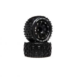 Duratrax Lockup MT Belted 2.8" 2WD Mounted Rear Tires, .5 Offset, Black (2) for Tires & Wheels