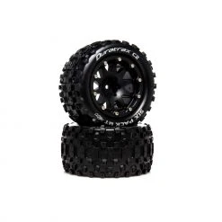 Duratrax Six Pack MT Belted 2.8" 2WD Mounted Rear Tires, .5 Offset, Black (2) for Tires & Wheels
