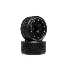 Duratrax Bandito ST Belted 2.8" 2WD Mounted Rear Tires, .5 Offset, Black (2) for Tires & Wheels
