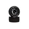 Duratrax Six Pack ST Belted 2.8" 2WD Mounted Rear Tires, .5 Offset, Black (2) for Tires & Wheels -Duratrax store online DTXC5535 A0 9DM4KYXH