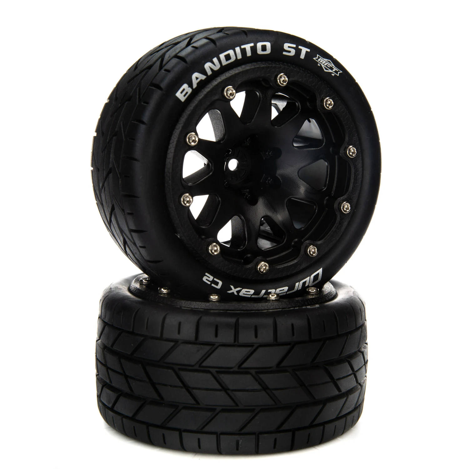 Duratrax Bandito ST Belted 2.8" Mounted Front/Rear Tires, 14mm Black (2) for Tires & Wheels 3 Duratrax Bandito ST Belted 2.8" Mounted Front/Rear Tires, 14mm Black (2) for Tires & Wheels