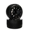 Duratrax Binder ST Belted 2.8" Mounted Front/Rear Tires, 14mm Black (2) for Tires & Wheels