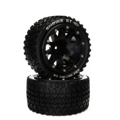 Duratrax Binder ST Belted 2.8" Mounted Front/Rear Tires, 14mm Black (2) for Tires & Wheels