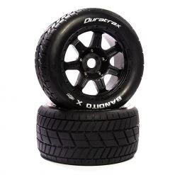 Duratrax Bandito X Belted Mounted Black 24mm Kraton 8S (2) for Tires & Wheels