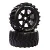 Duratrax Hatchet X Belted Mounted Black 24mm Kraton 8S (2) for Tires & Wheels -Duratrax store online DTXC5588 A0 9YX8WS7Q