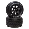 Duratrax Bandito ST Belt 3.8" Mounted Front/Rear Tires .5 Offset 17mm, Black (2) for Tires & Wheels -Duratrax store online DTXC5612 A0 NTH8WHEQ