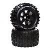 Duratrax Lockup ST Belt 3.8" Mounted Front/Rear Tires .5 Offset 17mm, Black (2) for Tires & Wheels -Duratrax store online DTXC5616 A0 VR6WYHMP