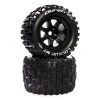 Duratrax Lockup MT Belt 3.8" Mounted Front/Rear Tires .5 Offset 17mm, Black (2) for Tires & Wheels -Duratrax store online DTXC5632 A0 8O3DUD46