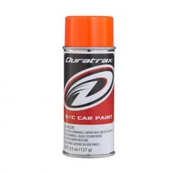 Duratrax Polycarb Spray, Fluorescent Orange, 4.5 oz for Paints