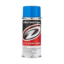 Duratrax Polycarb Spray, Fluorescent Blue, 4.5 oz for Paints